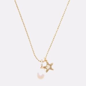 Kate Spade Sea Star Starfish Gold Pearl Pendant Necklace NEW